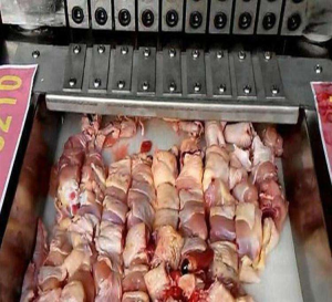 Fresh Meat Cube Cutter and Frozen Chicken Cube Cutting Machine