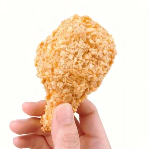 Fried Chicken Leg Ice Cream with Vanilla Biscuit Crumbs Chocolate Center Halal Box Packaging