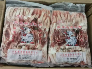 Frozen Duck Tongue for Barbecue and Pot Stewed in Fresh First Kill Hotel Restaurant