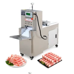 Frozen Meat Slicing Machine with Motor Pork Belly Beef Mutton Large Bacon Beef Mutton Slicing Frozen Meat Slicer Machine