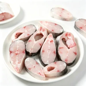 Frozen Pangasius Steaks Skin-on Basa Steak IQF Bulk Export Frozen Fish