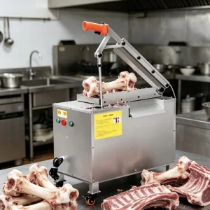 Fully Automatic Electric Hydraulic Bone Cutting Machine All Copper Motor for Commercial Use Cutting Pork Lamb Ribs Thigh Bones
