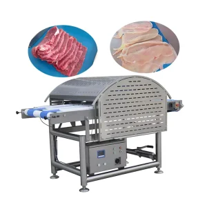 Fully Automatic Poultry Cutting Machine Horizontal Cubical Intelligent Slicer Dicer for Chicken Meat