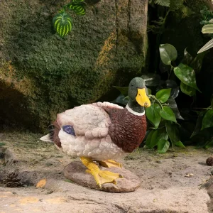 Garden Decoration Wild Duck Sculpture Outdoor Mallard Resin Duck Statue