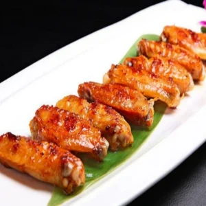 Garlicky Chicken Wing Middles Pieces Taste Juicy Chicken