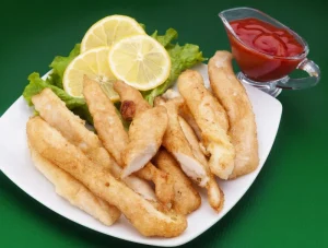 Golden Crispy Crispy Chicken Strips for Convenience Shop Restaurant Retail Food Service