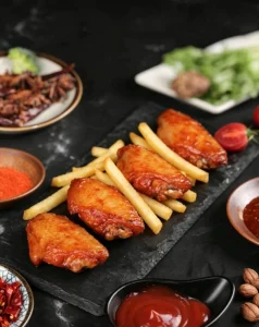Golden Wings Medium Carbon Roasted Honey Sauce Spicy and Delicious Snacks