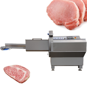 Good Quality Frozen Ham Cutter Machine Meat Steak Chopping Machine Lotus Root Slicer Machine on Selling