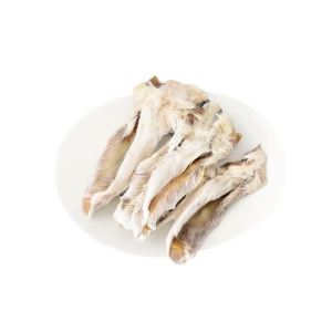 Gourmet Low Fat Rabbit Ears with Natural Fur for Pets
