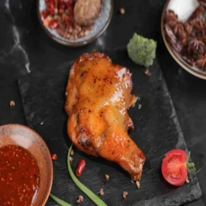 Grilled Whole Leg Chicken with Black Pepper