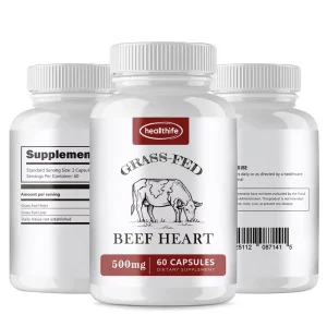 Healthife OEM Grass Feed Bovine Beef Heart Capsules
