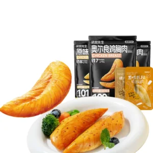 Healthy Chicken Breast Snacks Low-Fat High-Protein Ready to Eat Bag for Family Diet & Active Lifestyle