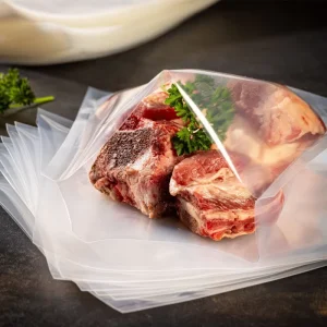 Heat Seal PA PE Nylon Frozen Meat Hot Dog Sausage Packaging Smooth Barrier Vacuum Sealer Clear Transparent Plastic Bags