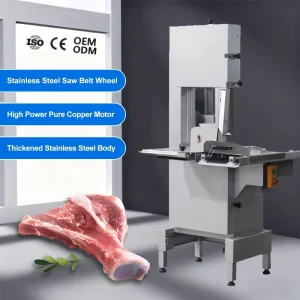 Heavy Duty Butchery Equipment Commercial Grade Meat Bone Saw Automatic Beef Pork Ribs Cutter Machine CE Certification