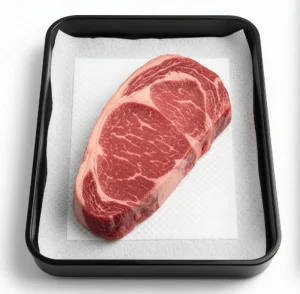 High Absorbency Fresh Keeping Pad Used for Preserving Meat Steaks Fish Fruits etc. Napkin Custom Factory Price Perforated Film Paper Box Food Packaging