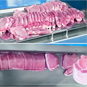 High Efficiency Beef Steak Chopping Machine Frozen Smoked Pork Ribs Meat Slicing Machine Bacon Chopper Machine