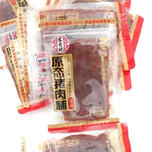High Protein Pork Breast Healthy Spicy Dried Jerky Semi-Soft Ready to Eat Meat Snacks 12-Month Shelf Life Dried Pork