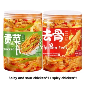 High Quality BRC Certified Spicy Flavor Boneless Chicken Feet 500g Snacks