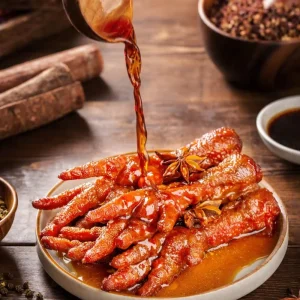 Hongxiangji Chinese Chicken Feet Snack Five Fragrant Spicy Flavor Soft Texture Ready to Eat