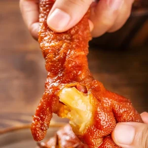 Hongxiangji Dried Tiger Skin Chicken Feet 200g Multi Flavor Ready to Eat Packaged in Bags 300 Days Shelf Life