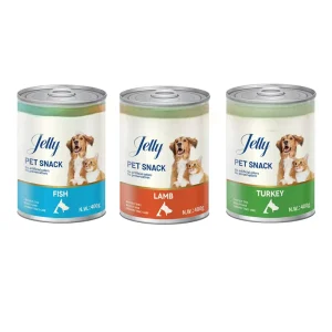 Hot Selling ODM Canned Dog Wet Food Snacks Organic Non GMO Fish & Lamb High Protein Sensitive Digestion Pet Safe Factory Bulk