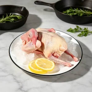 Ice Fresh Whole Pigeon Meat Premium Halal Ready to Cook Vacuum Packed