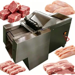Industrial Continuous High Speed Fresh Frozen Meat Cutting Machine for Mutton Chicken Beef