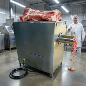 Industrial Electric Duck Chicken Fish Bone Chili Lamb Beef Frozen Fresh Meat Grinder Mincer Machine Size 22 32 52 Making Sausage