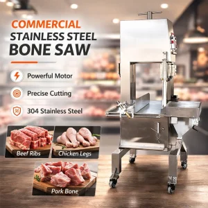 Industrial Heavy Duty Bone Saw Band Saw Machine for Cutting Frozen Meat Beef Pork Lamb and Fish