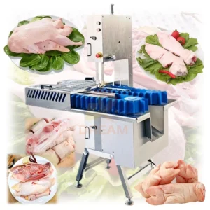 Industrial Meat Cutting Machine Small Pig Leg Half Cutting Machine Electric Pig Foot Meat Bone Cutting Machine