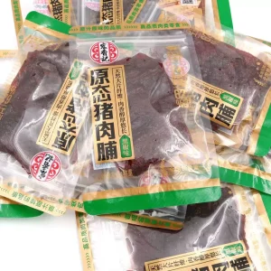 Instant Food Dried Semi Soft Raw Shredded Pork Healthy Snacks 208g 360 Days Shelf Life Ready Eat