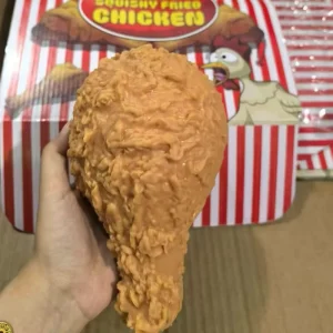 Jumbo Fried Chicken Drumstick Squishy Toy Slow Rising Soft Squeeze Sensory Fidget Stress Relief Desk Gift for Kids Adults