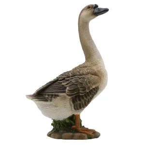 Life Size Resin Goose Statue Realistic Goose Sculpture Garden Water Statue