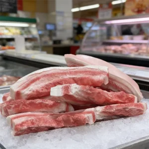 Lifelike PU Uncooked Pork Prop Solid Meat Model Restaurant Showcase BBQ Display Belly Korean Grill Natural Fat Layers