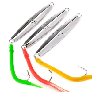 Long Lead Cast Jig Shore Casting Lure Feather Single Hook Sea Fishing Boat Fishing Spanish Mackerel Bass Hard Bait