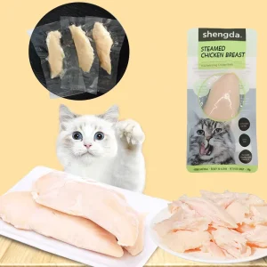 Low Fat Steamed Chicken Treat Cat Snack Natural Steamed Meat Pet Treat Steamed Chicken Breast Pet Treat Steamed Chicken Slices