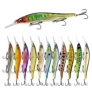 Lure Bait 110mm/18g Floating Minnow for Sea Bass Largemouth Bass Mandarin Fish Lifelike Artificial Hard Bait Model A9253
