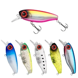 Luya Stainless Steel Artificial Hard Bait 38mm/2.7g Mini Submerged Mino Stream Cocked Mouth Horse Mouth Bionic Bait Hooks A9098