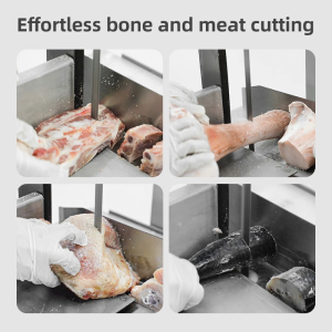 Meat Cutting Machine Pork Chop Beef Steak Lamb Shank Frozen Bone Saw Butcher Processing Line