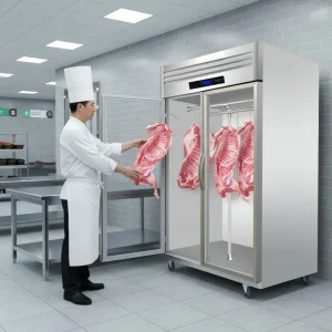 Meat Display Refrigerator Stainless Steel for Supermarket
