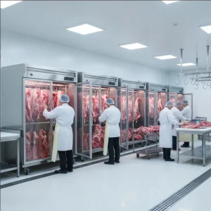 Meat Hanging Display Freezer Commercial Use for Food Supply