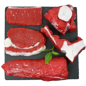 Meat Shop Ornaments Pork Slices Pig Trotter Pig Tongue Props Ribs Viscera Beef Brisket Simulated Meat Block Model
