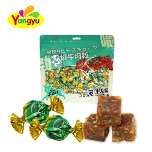 Meat Snack Thick cut Beef Cube in Individually Wrapped