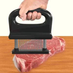 Meat Tenderizer With 48 Stainless Steel Ultra Sharp Needle Blades Poultry Tenderizer Tenderizing Beef Chicken Steak Pork