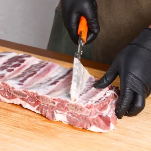 Metal Rib Membrane Remover with Non Slip Handle and Clamp