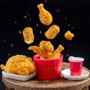 Mini Fast Food Drumstick Resin Figurine Miniatures Simulated Fried Chicken Charm Desktop Ornaments DIY Accessories
