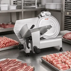 Multifunctional Meat Slicer Automatic Frozen Beef Mutton Roll Cutting Machine 60kg/h for Restaurant Kitchen