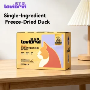 Natural Duck Meat Freeze Dried Cat Main Meal High Protein Mix With Regular Cat Food Reduction for Fel D Allergens