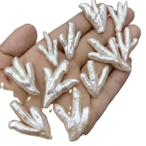 Natural Freshwater Chicken Feet Pearl Earrings Pendant Jewelry Accessories DIY Production High Quality Factory Price