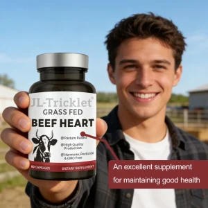 Natural Grass Fed Beef Heart Capsules 500mg Natural Vitamin B12 for Metabolic Support Vitality Booster